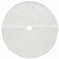48  General Store Collection White Faux Fur Tree Skirt