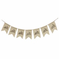 National Tree Company Running Bunnies Hanging Banner Decoration, White, Easter Collection, 70