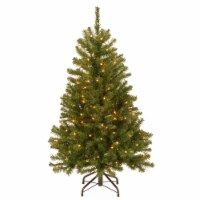 National Tree Company Pre Lit 4.5' North Valley Spruce Artificial Christmas Tree
