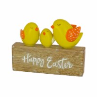 National Tree Company 6 Happy Easter Table Decoration, Decorated with 3 Chicks, Easter