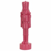 HGTV Home Collection Resin Christmas Themed Nut Cracker, Polyresin and Stone Powder, Pink,