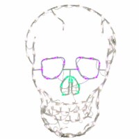 37 Halloween Lighted Skull Decoration
