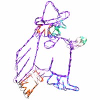 46 Halloween Lighted Flying Witch Decoration