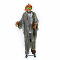 78 Animated Halloween Pumpkin Man, Motion Activated