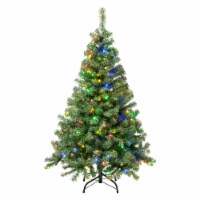 National Tree Company First Traditions Pre-Lit Artificial Linden Spruce Christmas Tree,