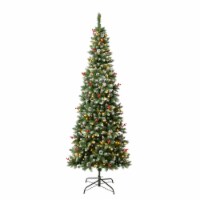 National Tree Company First Traditions Pre-Lit Cullen Slim Christmas Tree with Hinged