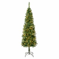 National Tree Company First Traditions Pre-Lit Artificial Linden Spruce Christmas Tree, Warm
