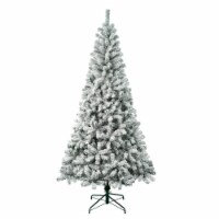 National Tree Company First Traditions Acacia Flocked Tree Christmas Tree, 7.5 ft