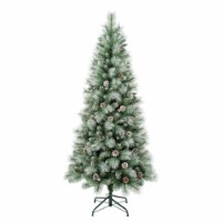 National Tree Company First Traditions Perry Hard Needle Christmas Tree, 6 ft