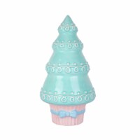 National Tree Company First Traditions Christmas Tree Decor Statue with Gloss Finish, Pastel