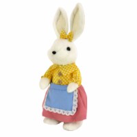 National Tree Company 14 Fluffy Female Bunny Table Decoration, Easter Collection