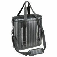 National Tree Company 18 Soft Cooler Bag Gray Striped