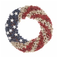 19 Red White and Blue Berries Wreath