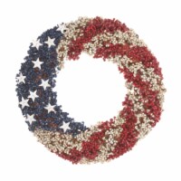 19 Red White and Blue Berries Wreath
