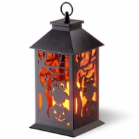 11.5 LED Owl & Pumpkin Lantern