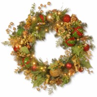 National Tree Company 3 Decorated Christmas Wreath with Battery Operated LED Lights