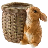 National Tree Company 7 Rabbit and Basket Flower Pot