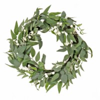 24 Mixed Leaves Artificial Wreath - National Tree Company Perspective: Main
