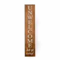 39 Halloween “Unwelcome Porch Sign, Natural Color