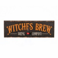 National Tree Company 24 Halloween Witches Brew Wood Wall Sign