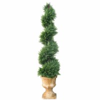 54 Juniper Slim Spiral Tree with Decorative Urn