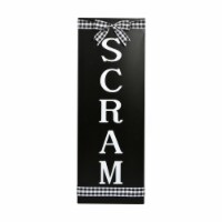 30 Halloween “Scram Metal Porch Sign
