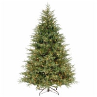 National Tree Company 7.5 ft Pre-Lit 'Feel Real' Artificial Full Christmas Tree, Green,
