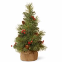 18 Everyday Collection Miniature Pine Cone & Berry Tree in Burlap