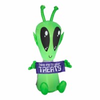 84 Inflatable Halloween Alien with Sign