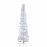 National Tree Company Artificial Christmas Tree, White Tinsel, Includes Stand, 7 feet