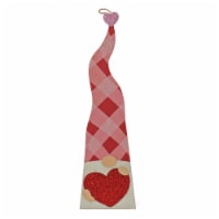 National Tree Company 36 Valentine's Gnome Outdoor Decoration, Pink, Valentine's Day