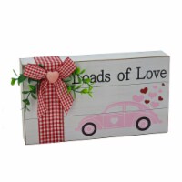 National Tree Company 'Loads of Love' Tabletop Decoration, White, Valentine's Day Collection,