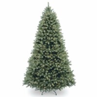 6' Feel Real Downswept Douglas Blue Fir Hinged Tree with 600 Clear Lights