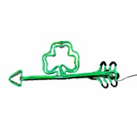 National Tree Company 20 Green Neon Style Shamrock Decoration, St. Patrick's Day Collection