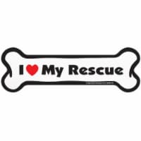 Imagine This I Love My Rescue Bone Shaped Pet Magnet