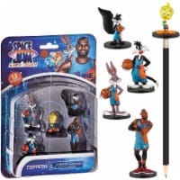Space Jam 5pk Pencil Toppers Tweety Sylvester Penelope LeBron Bugs Bunny PMI International