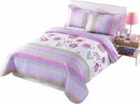 MarCielo Kids Floral Quilt Bedspread Set For Teens Girls Boys
