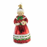 Old World Christmas Mrs. Claus Glass Ornament Coffee Pot Cup 10242
