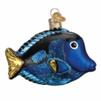 Old World Christmas Pacific Blue Tang Glass Ornament Marine Aquarium 12504