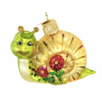 Old World Christmas Smiley Snail Glass Slinks Sunshien Rain 12644.
