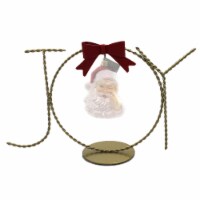 Old World Christmas Joy Ornament Stand Metal Red Bow Displayer 14202