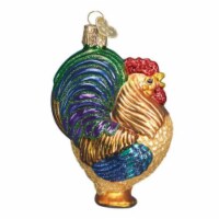 Old World Christmas Rooster Glass Midnight Crow Mass 16006