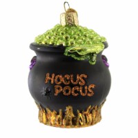 Old World Christmas Halloween Cauldron Glass Ornament Witches Brew 26087