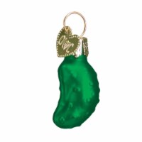 Old World Christmas 1.5 Inches Miniature Gurken Glass Pickle Hide Extra Gift 28052 #