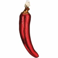 Old World Christmas Glass Blown Red Chili Pepper Ornament, 5.5