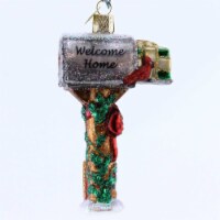 Old World Christmas Welcome Home Mailbox Ornament Post Office Letter 32079