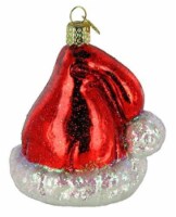 Old World Christmas (#32102) Glass Blown Santas Hat Ornament