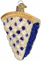 Old World Christmas Glass Blown Ornament Blueberry Pie (#32155)