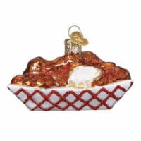 Old World Christmas 2 Inches Hot Wings With Dip Glass Ornament Food Blue Cheese 32237