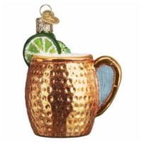 Old World Christmas Moscow Mule Mug Glass Ornament Vodka Spicy Beer Lime 32273